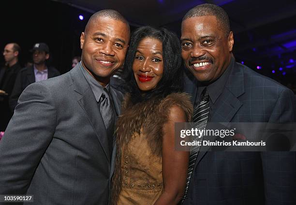 Cuba Gooding Jr.,Shirley Gooding and Cuba Gooding Sr. Attend at the after party for "American Gangster" New York City Premiere at The Apollo Theater...