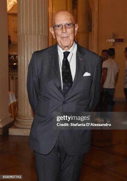 Paolo Boselli attends Green Carpet Fashion Awards press conference during Milan Fashion Week Spring/Summer 2019 at Teatro Alla Scala on September 19,...