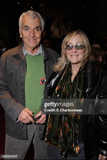 Alvin Sargent and Laura Ziskin at the Los Angeles Premiere of Miramax "The Diving Bell and The Butterfly" at the ArcLight Theatre on November 8, 2007...