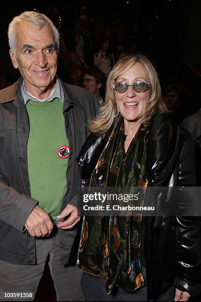 Alvin Sargent and Laura Ziskin at the Los Angeles Premiere of Miramax "The Diving Bell and The Butterfly" at the ArcLight Theatre on November 8, 2007...