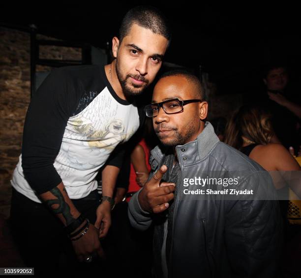 Wilmer Valderrama and Columbus Short attend Sujit Kundu's 15th annual 21st birthday party at SL on August 23, 2010 in New York City.