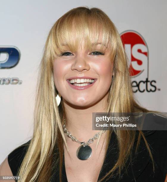 Actress Danielle Savre arrives at Celebrity Fridays at B.B. King Blues Club on April 25, 2008 in Universal City, California.