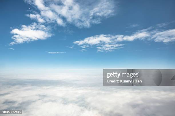 aerial view of clouds - aerial view cloud ストックフォトと画像