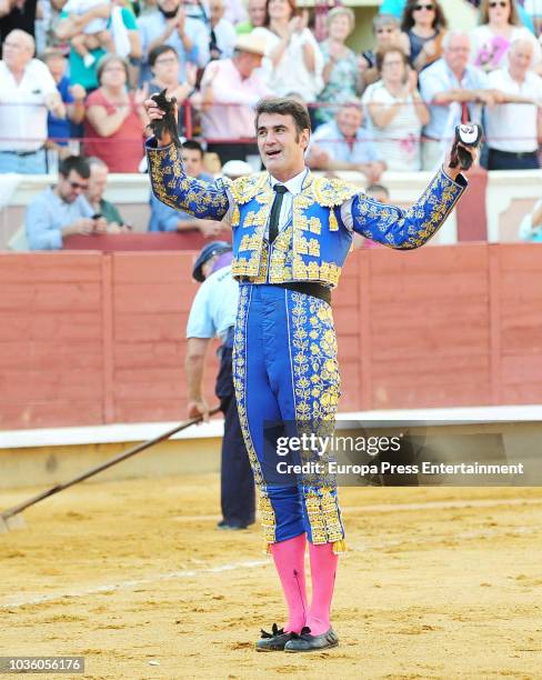 Spanish bullfightingJesulin of Ubrique is seen bullfighting again after seven years retired on August 19, 2018 in Cuenca, Spain.