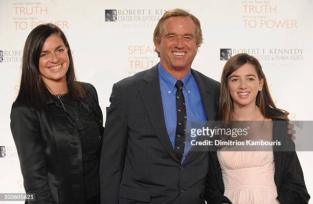 Robert F. Kennedy Jr. And guests attend the 2009 Robert F. Kennedy Center Ripple of Hope Awards dinner at Pier Sixty at Chelsea Piers on November 18,...