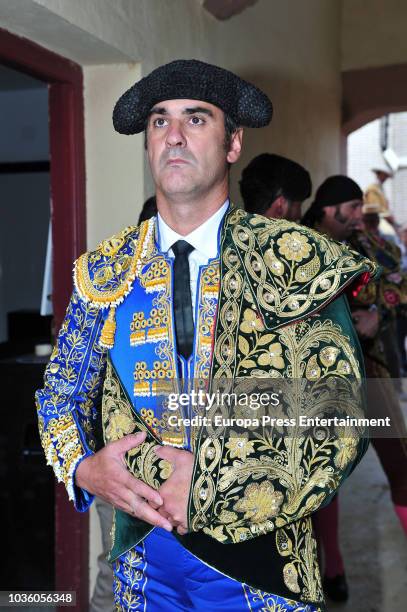 Spanish bullfightingJesulin of Ubrique is seen bullfighting again after seven years retired on August 19, 2018 in Cuenca, Spain.