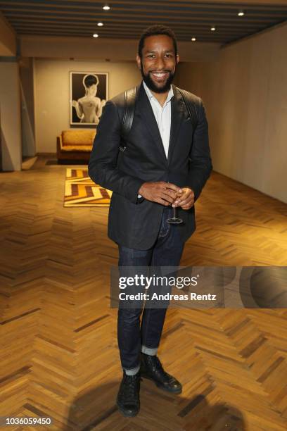 Adama Sanneh attends Opening Of Theaster Gates' Exhibition 'The Black Image Corporation' At Fondazione Prada Osservatorio on September 19, 2018 in...