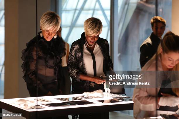 Amii Stewart a ttends Opening Of Theaster Gates' Exhibition 'The Black Image Corporation' At Fondazione Prada Osservatorio on September 19, 2018 in...
