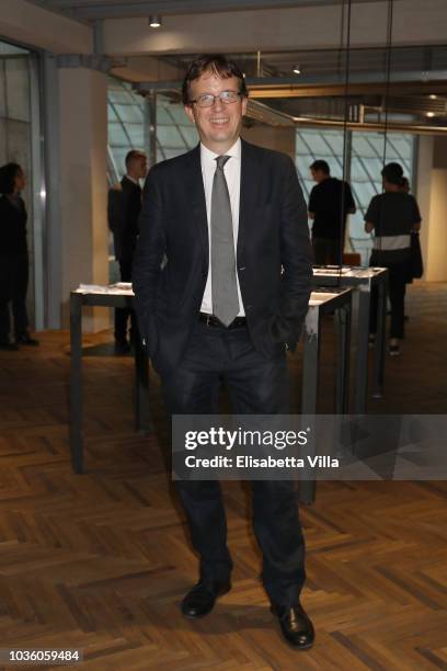 Filippo Del Corno attends Opening Of Theaster Gates' Exhibition 'The Black Image Corporation' At Fondazione Prada Osservatorio on September 19, 2018...