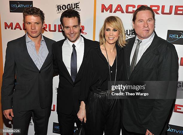 Ryan Phillipe,Will Forte, Kristen Wiig and Val Kilmer attend the "MacGruber" premiere at Landmark's Sunshine Cinema on May 19, 2010 in New York City.