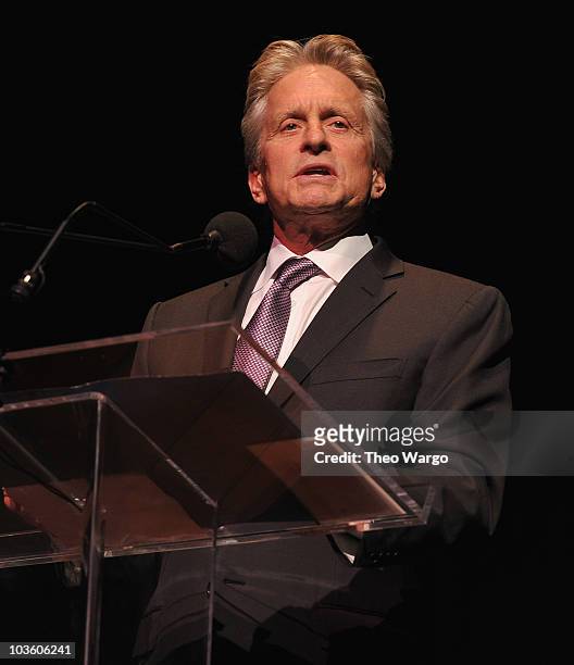Michael Douglas attends the The Film Society of Lincoln Center's 37th Annual Chaplin Award gala at Alice Tully Hall on May 24, 2010 in New York City.