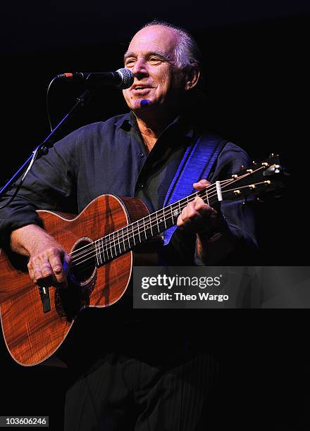Jimmy Buffett performs during The Film Society of Lincoln Center's 37th Annual Chaplin Award gala at Alice Tully Hall on May 24, 2010 in New York...