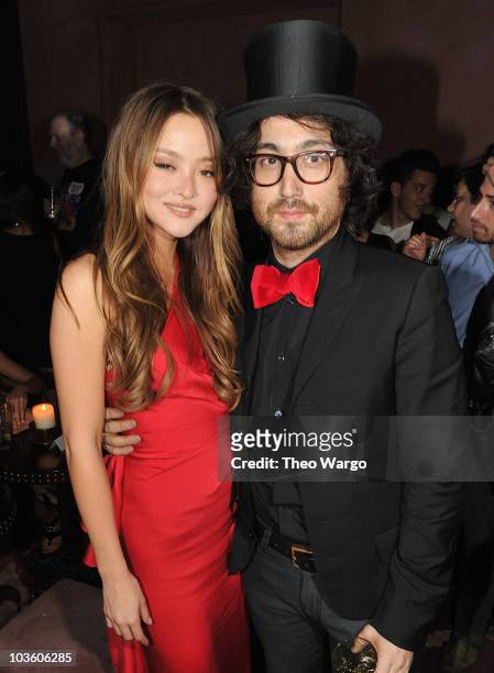 Devon Aoki and Sean Lennon attend the premiere after-part of "Rosencrantz and Guildenstern Are Undead" at Rose Bar at Gramercy Park Hotel on June 4,...