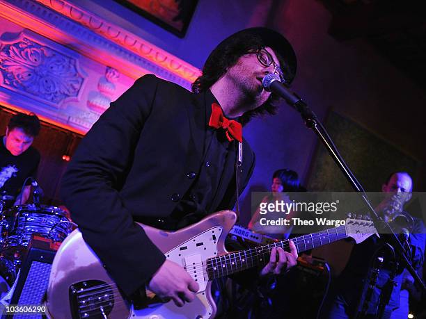 Sean Lennon performs at the premiere after-party of "Rosencrantz and Guildenstern Are Undead" at Rose Bar at Gramercy Park Hotel on June 4, 2010 in...
