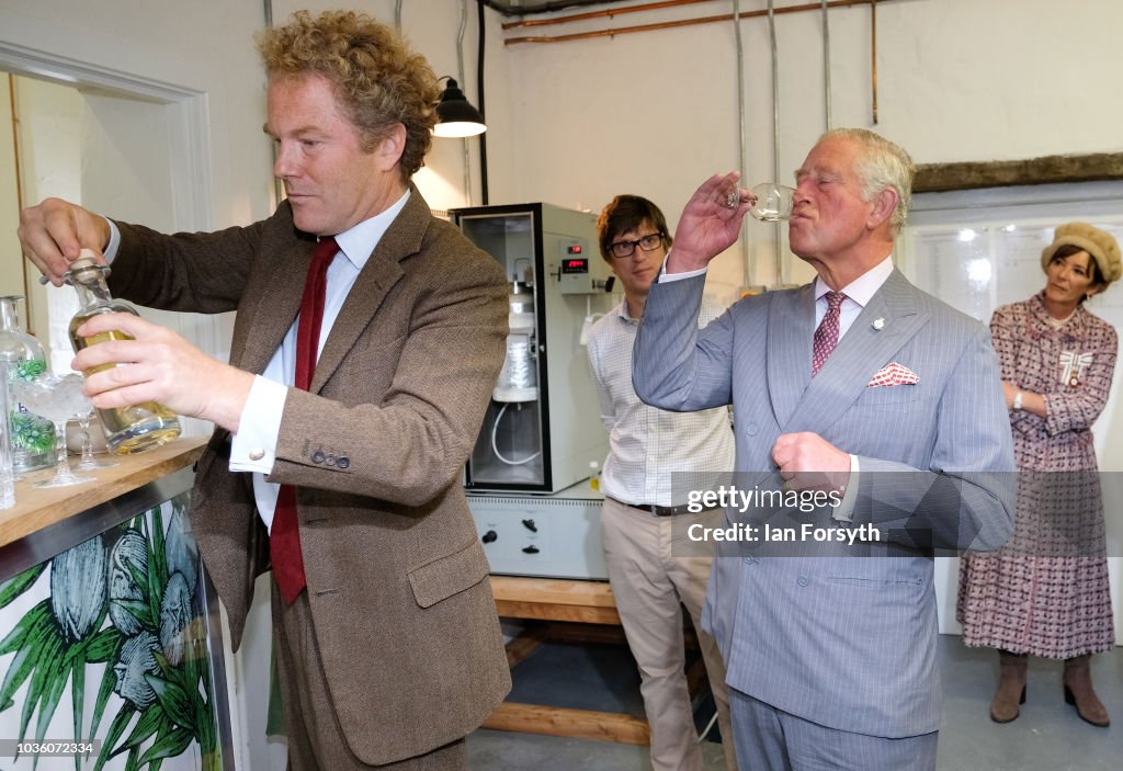 The Prince Of Wales Visits The Moorlands Spirit Company