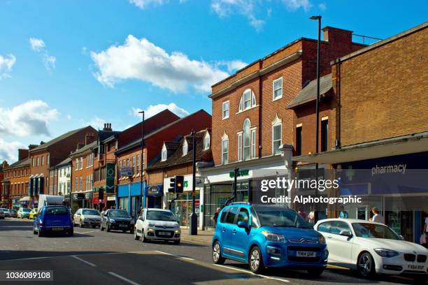 grantham high street - grantham lincolnshire stock pictures, royalty-free photos & images