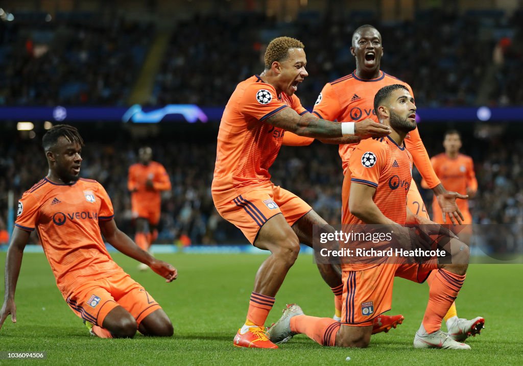 Manchester City v Olympique Lyonnais - UEFA Champions League Group F