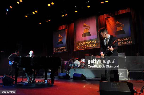 The Fray performs onstage at the Music Preservation Project "Cue The Music" held at the Wilshire Ebell Theatre on January 28, 2010 in Los Angeles,...