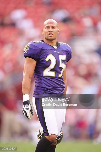 Baltimore Ravens Chris Carr during preseason game vs Washington Redskins. Washington, DC 8/21/2010 CREDIT: David Bergman