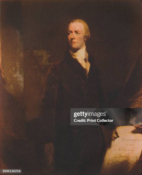William Pitt, circa 1800s, . William Pitt the Younger , English politician and Prime Minister. From British Statesmen, by Enest Barker. [Collins,...