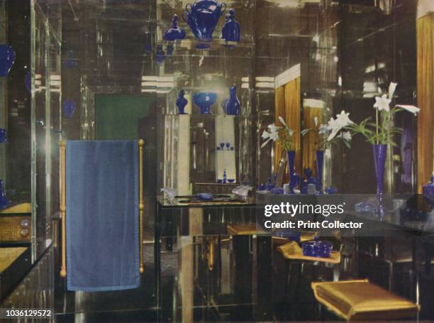 The bathroom at Gayfere House, London, England, by Lady Mount Temple and Oliver Hill, F.R.I.B.A.', 1936. Walls and ceiling in mirror-glass by the...