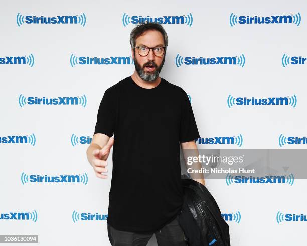 Comedian Tom Green visits the SiriusXM studios on September 19, 2018 in New York City.