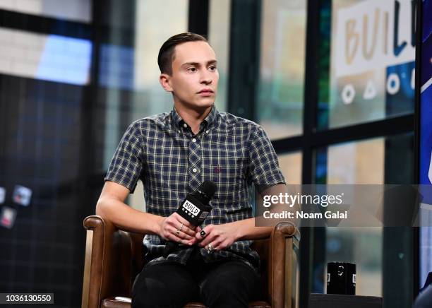 Actor Keir Gilchrist visits Build Series to discuss 'Atypical' at Build Studio on September 19, 2018 in New York City.