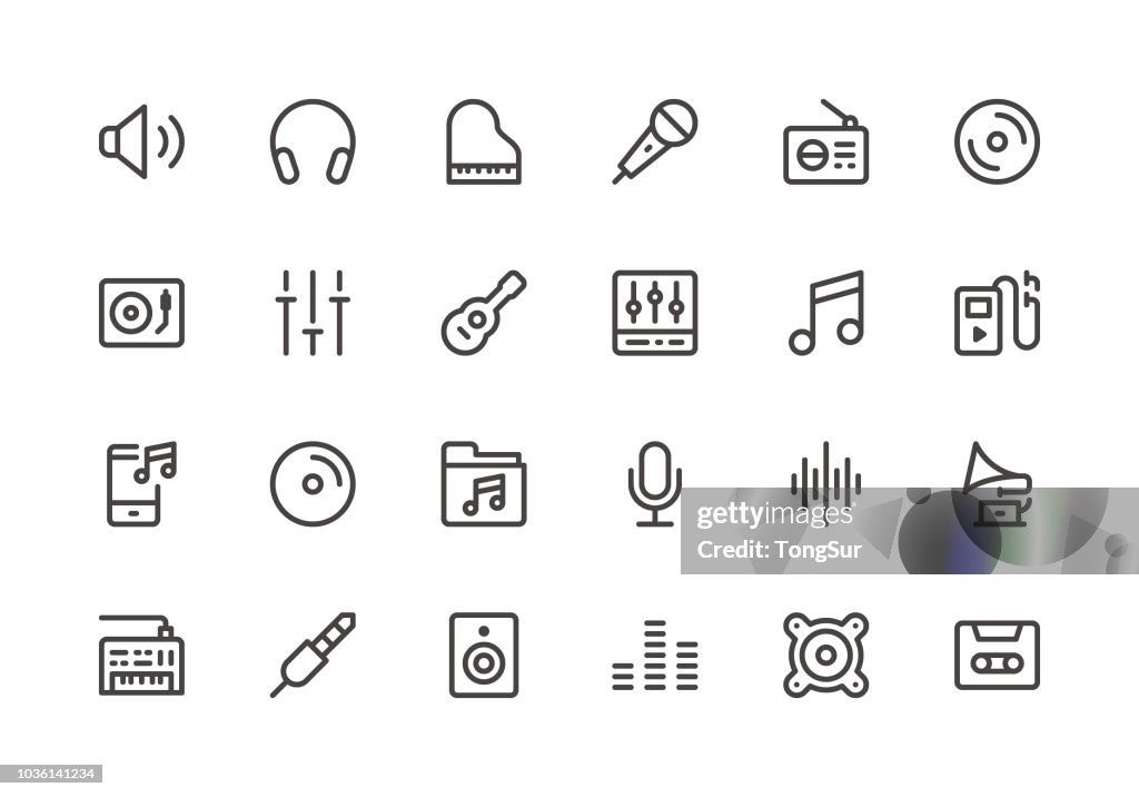 Music - Line Icons