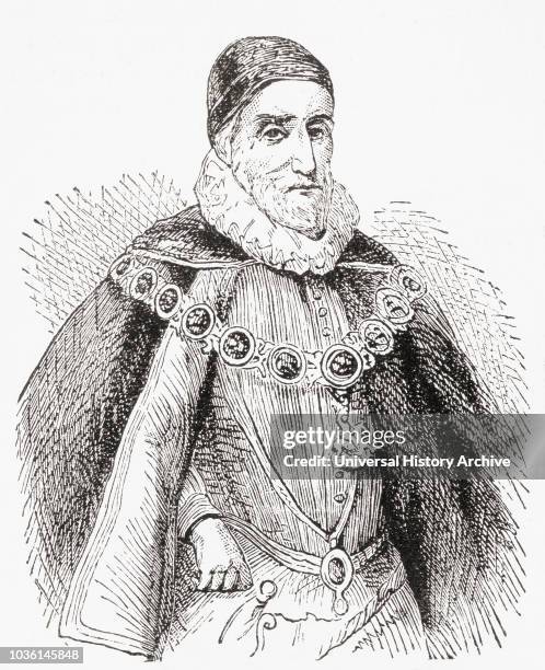 Charles Howard, 1st Earl of Nottingham, 2nd Baron Howard of Effingham, 1536 - 1624, aka Howard of Effingham. English statesman and Lord High Admiral...