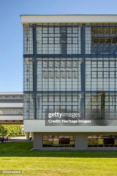 The Bauhaus building, Dessau, Germany, 2018. Designed by Walter Gropius, 1925-26.