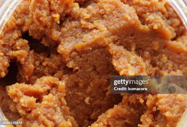 miso,soybean paste,close up - miso sauce stock pictures, royalty-free photos & images