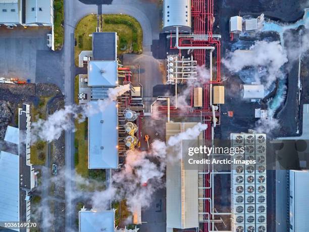 energy - geothermal power plant - thermal power station stock pictures, royalty-free photos & images