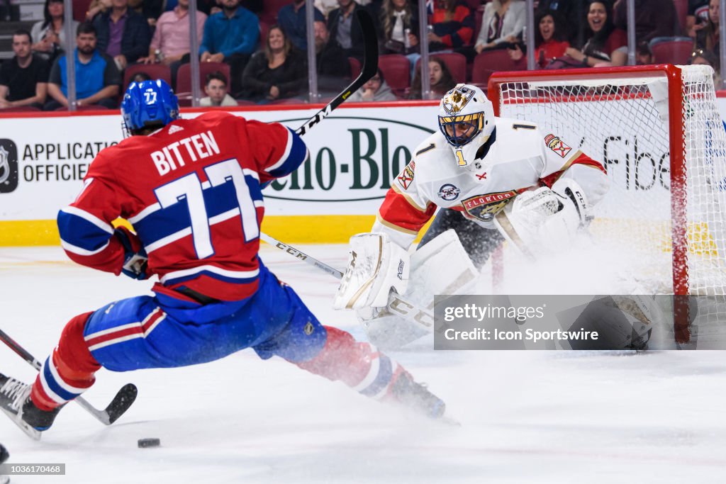 NHL: SEP 19 Preseason - Panthers at Canadiens