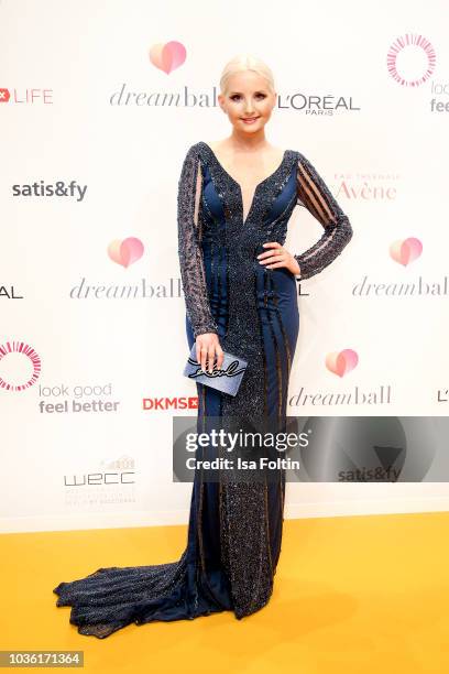 Model Anna Hiltrop attends the Dreamball 2018 at WECC Westhafen Event & Convention Center on September 19, 2018 in Berlin, Germany.