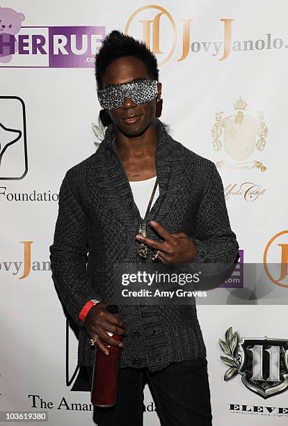 Dezmond Meeks attends "A Christmas Story" Fashion Benefit for the Amanda Foundation at Club Eleven on December 5, 2009 in Los Angeles, California.