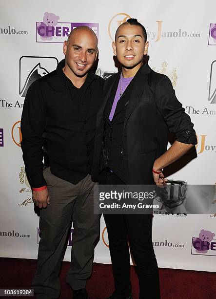Performers Randy Eubanks and King Dak attend "A Christmas Story" Fashion Benefit for the Amanda Foundation at Club Eleven on December 5, 2009 in Los...