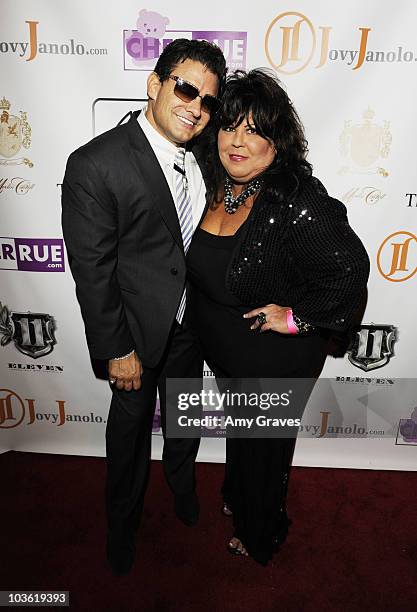 Steven Bernheim and actress Cher Rue attend "A Christmas Story" Fashion Benefit for the Amanda Foundation at Club Eleven on December 5, 2009 in Los...