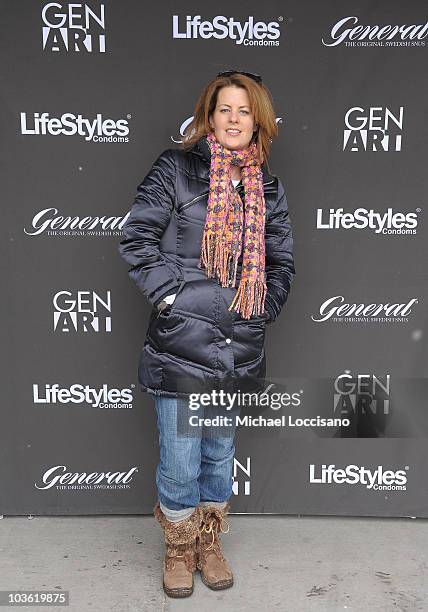 Actress Alecia Hurst attends the GenArt Lounge Day 2 at The Sky Lodge on January 23, 2010 in Park City, Utah.