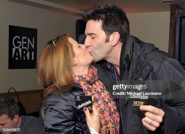 Actors Alecia Hurst and Matt Walton attend the GenArt Lounge Day 2 at The Sky Lodge on January 23, 2010 in Park City, Utah.