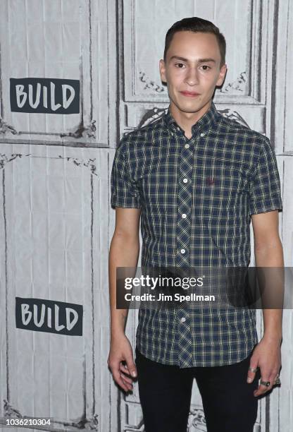 Actor Keir Gilchrist attends the Build Series to discuss "Atypical" at Build Studio on September 19, 2018 in New York City.