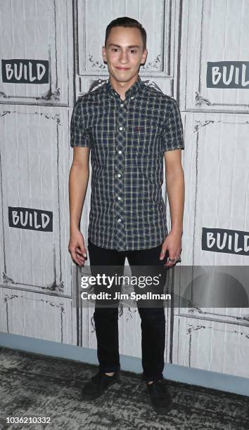 Actor Keir Gilchrist attends the Build Series to discuss "Atypical" at Build Studio on September 19, 2018 in New York City.