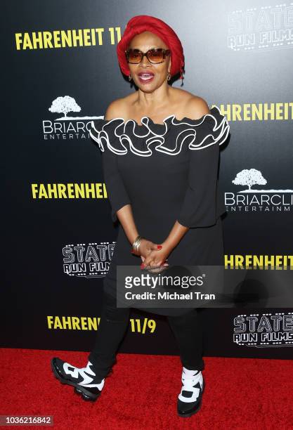 Jennifer Lewis attends the Los Angeles premiere of Briarcliff Entertainment's "Fahrenheit 11/9" held at Samuel Goldwyn Theater on September 19, 2018...