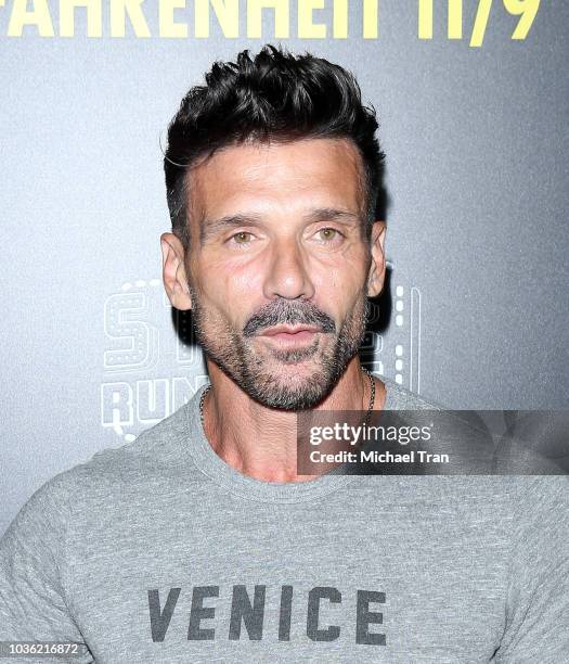 Frank Grillo attends the Los Angeles premiere of Briarcliff Entertainment's "Fahrenheit 11/9" held at Samuel Goldwyn Theater on September 19, 2018 in...