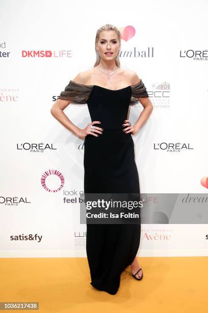 Model Lena Gercke attends the Dreamball 2018 at WECC Westhafen Event & Convention Center on September 19, 2018 in Berlin, Germany.