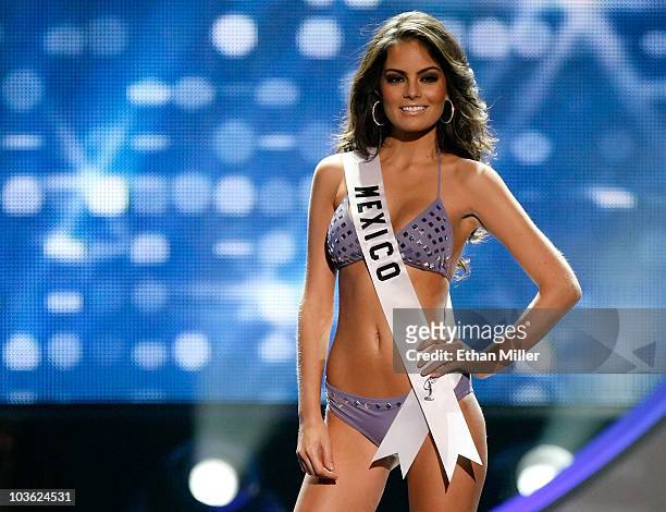 Miss Mexico 2010, Jimena Navarrete, is named a top 10 finalist during the 2010 Miss Universe Pageant at the Mandalay Bay Events Center August 23,...