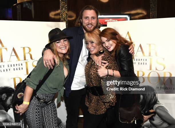 Singer/Songwriter Tanya Tucker with her children Presley Tanita Tucker, Beau Grayson and Layla LaCosta Laseter attend "A Star Is Born" screening with...