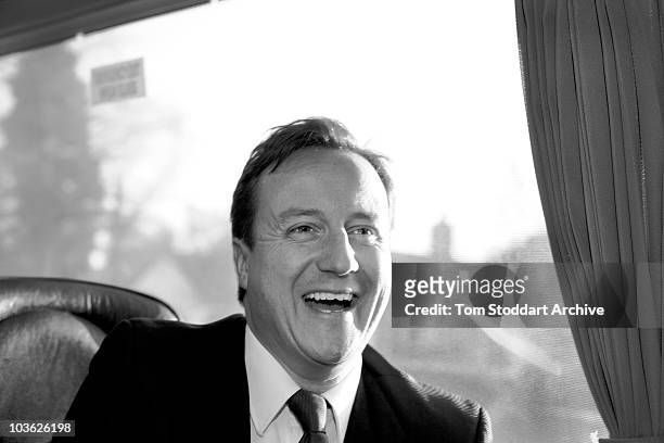 David Cameron, Leader of Britain's Conservative Party photographed during his campaign to become British Prime Minister in the General Election on...