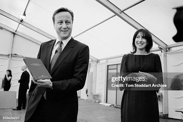 David Cameron, Leader of Britain's Conservative Party photographed during his campaign to become British Prime Minister in the General Election on...