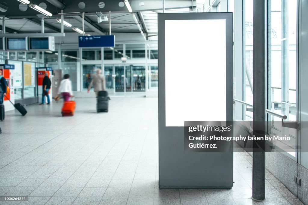 Billboard at airport