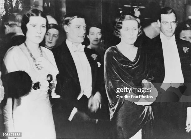 The Prince of Wales, later King Edward VIII and his younger brother Prince George, Duke of Kent attend a midnight performance of the film 'Lily...